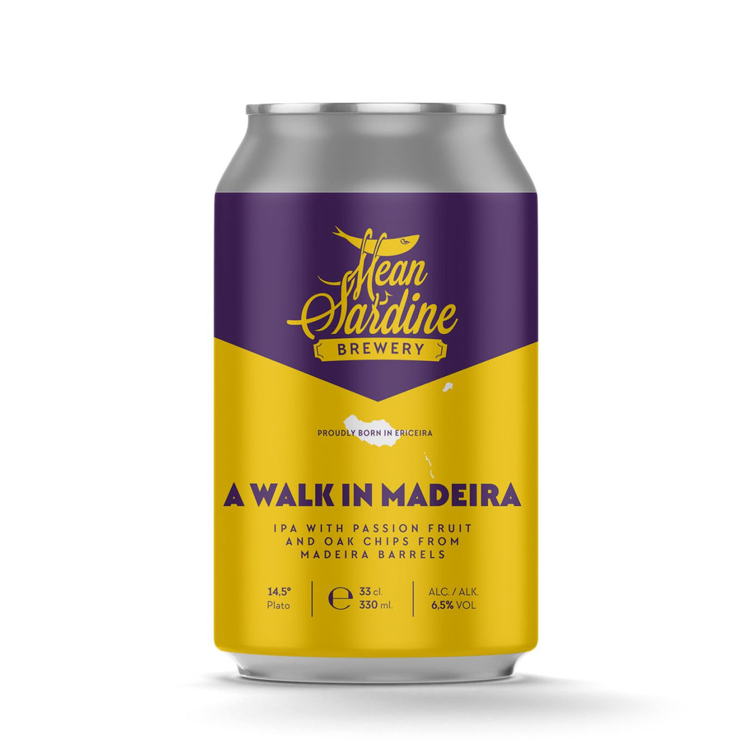 Mean Sardine A Walk in Madeira IPA With Passion Fruit and Madeira Wine