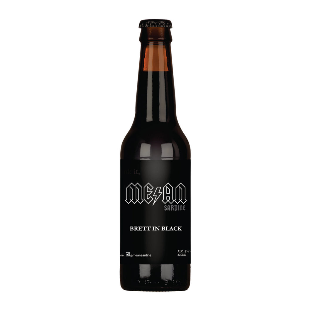 Mean Sardine Brett in Black IPA Bottle 330ml
